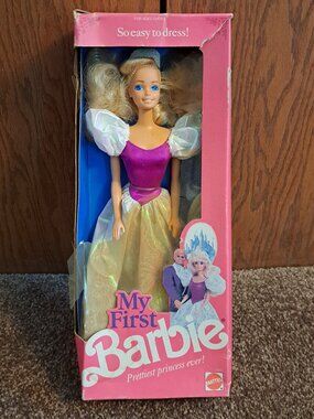 NIB Vintage 1989 Mattel My First Barbie Prettiest Princess Ever.